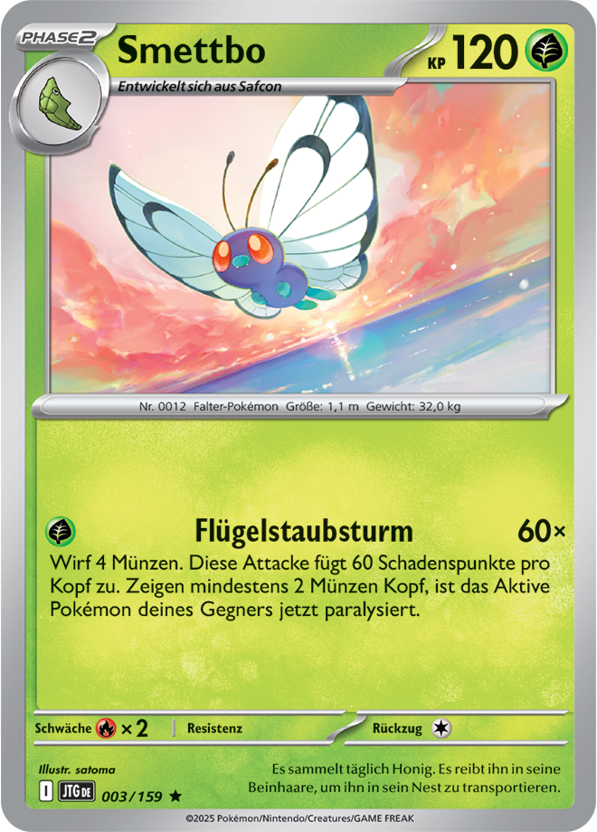Pokemon - Reisegefährten  - Smettbo  003/159 Holo (DEUTSCH)                                         