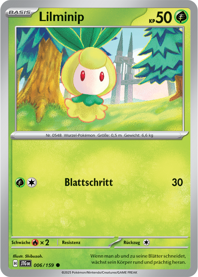 Pokemon - Reisegefährten  - Lilminip  006/159 (DEUTSCH)                                            
