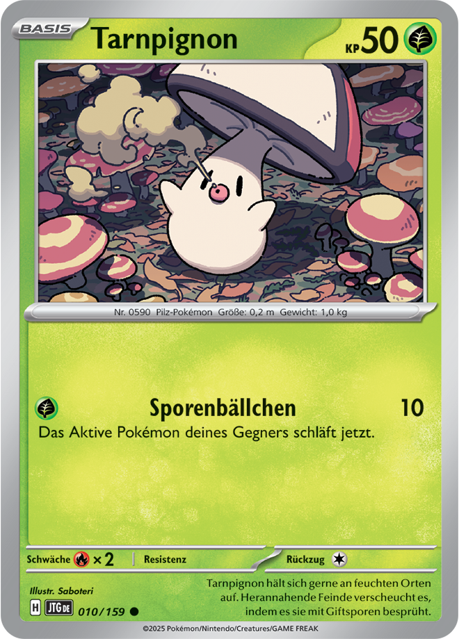 Pokemon - Reisegefährten  - Tarnipignon  010/159 (DEUTSCH)                                              