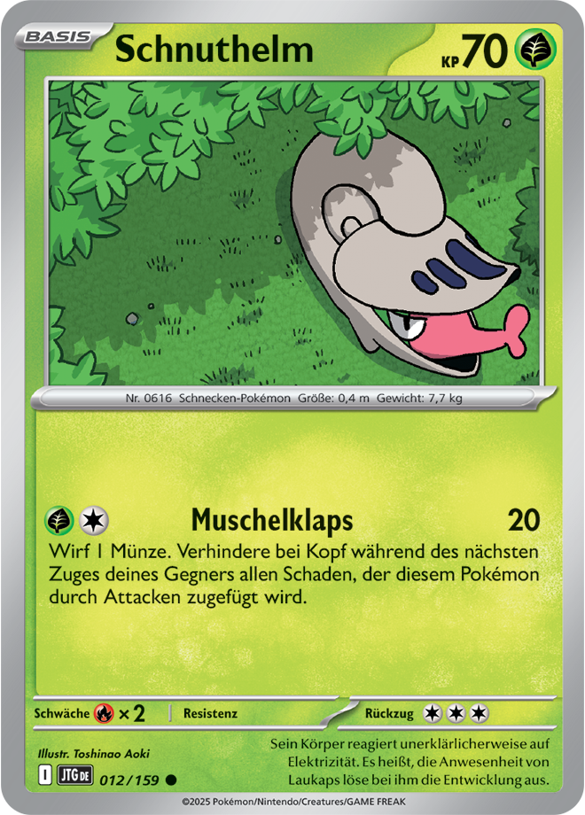 Pokemon - Reisegefährten  - Schnuthelm  012/159 (DEUTSCH)                                               