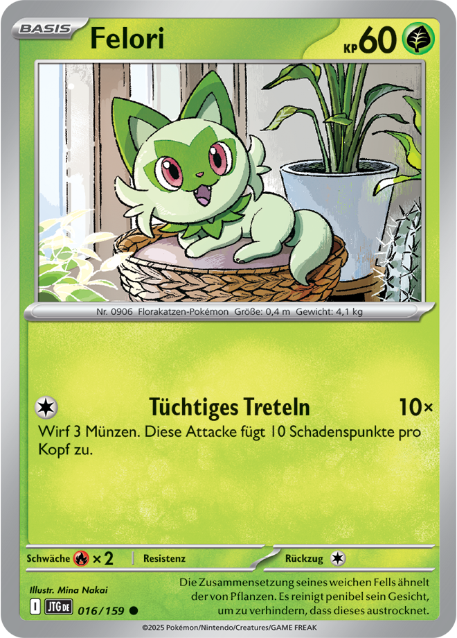 Pokemon - Reisegefährten  - Felori  016/159 (DEUTSCH)                                                 