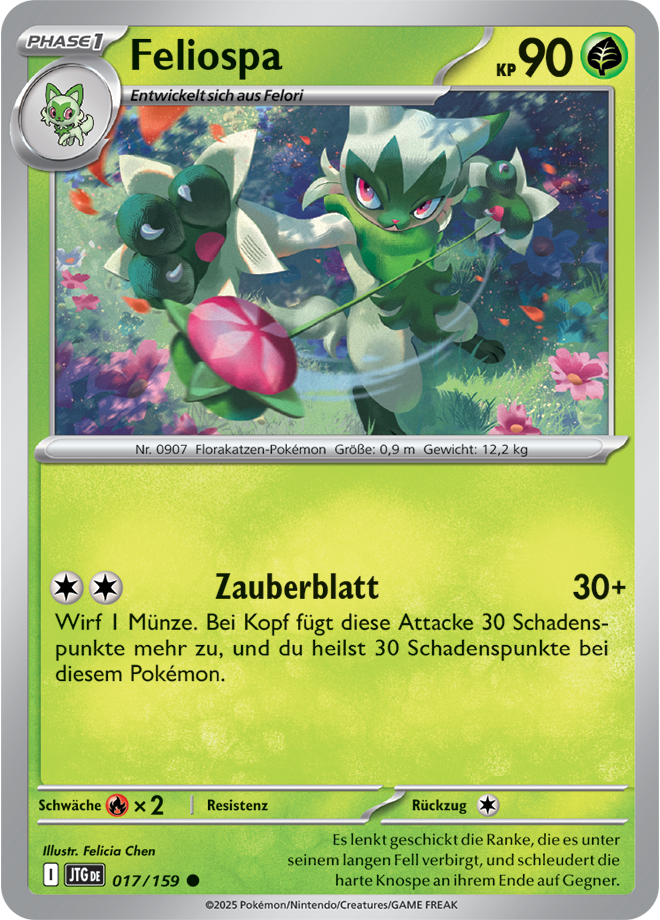 Pokemon - Reisegefährten  - Feliospa  017/159 (DEUTSCH)                                                 