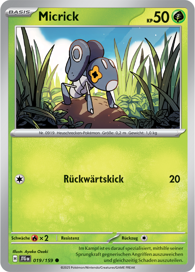 Pokemon - Reisegefährten  - Micrick  019/159 (DEUTSCH)                                                 