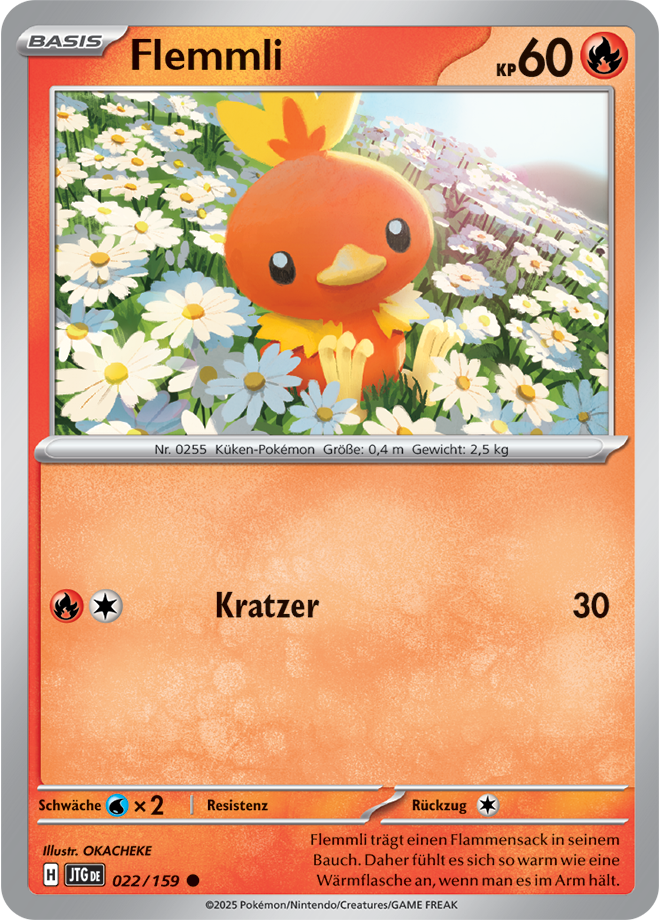 Pokemon - Reisegefährten  - Flemmli  022/159 (DEUTSCH)                                               