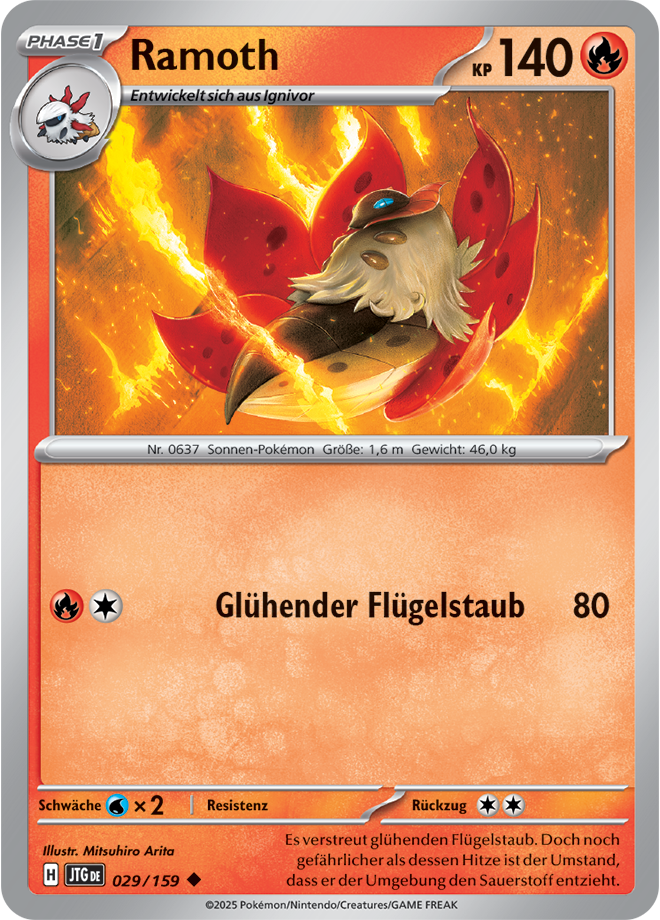 Pokemon - Reisegefährten  - Ramoth  029/159 (DEUTSCH)                                                 