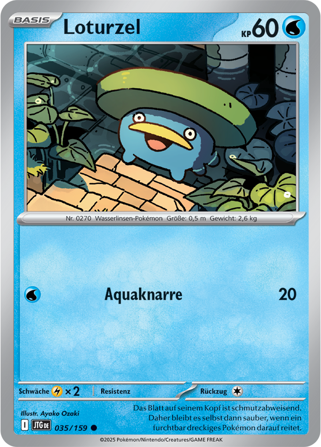Pokemon - Reisegefährten  - Loturzel  035/159 (DEUTSCH)                                                 