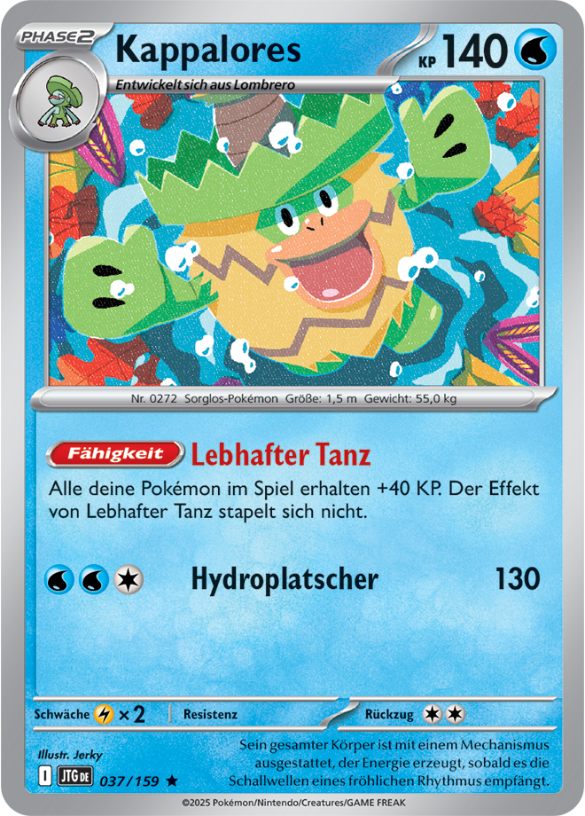Pokemon - Reisegefährten  - Kappalores 037/159 Holo (DEUTSCH)                                                  