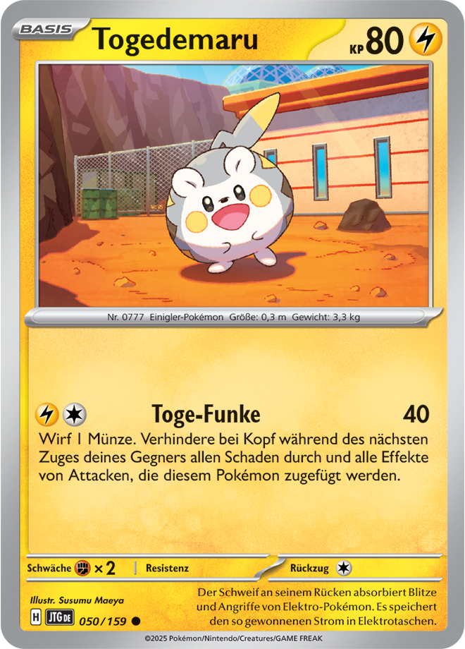 Pokemon - Reisegefährten  - Togemaru 050/159  (DEUTSCH)    