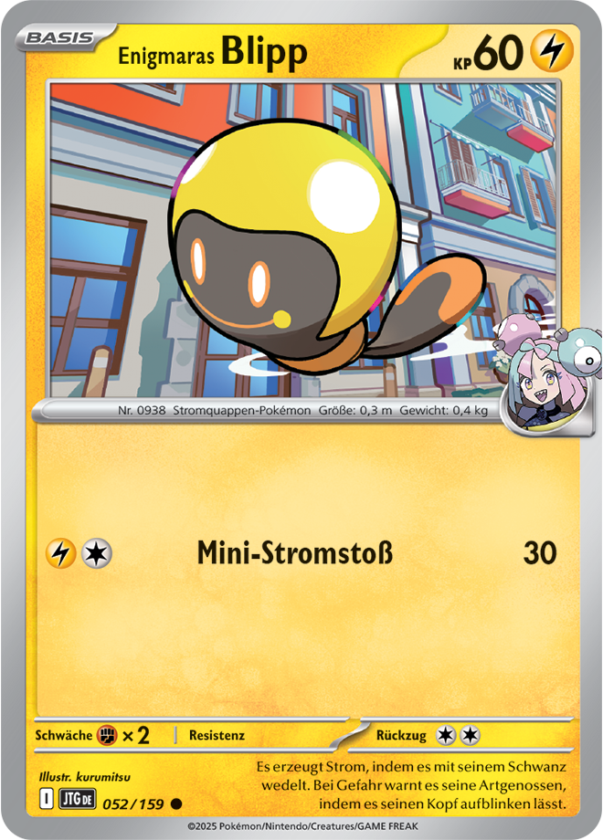 Pokemon - Reisegefährten  - Enlgmaras Blipp 052/159  (DEUTSCH)     