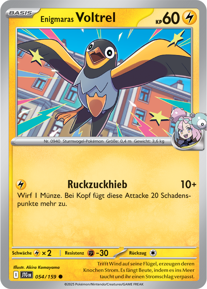 Pokemon - Reisegefährten  - Enlgmaras Voltrel 054/159  (DEUTSCH)      