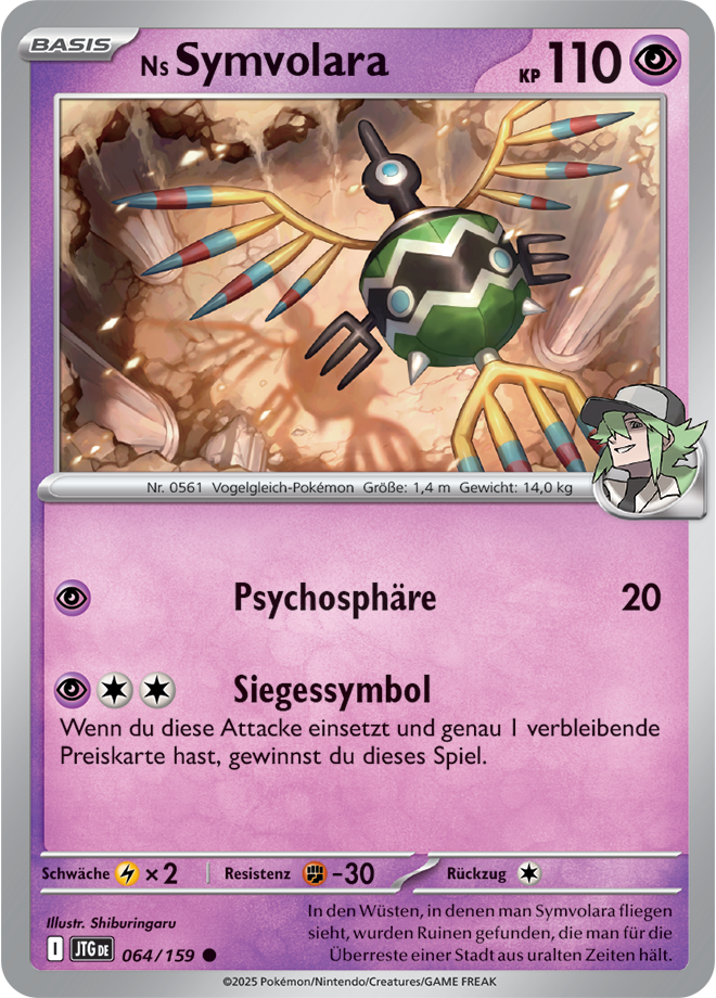 Pokemon - Reisegefährten  - Ns Symvolara 064/159 (DEUTSCH)         