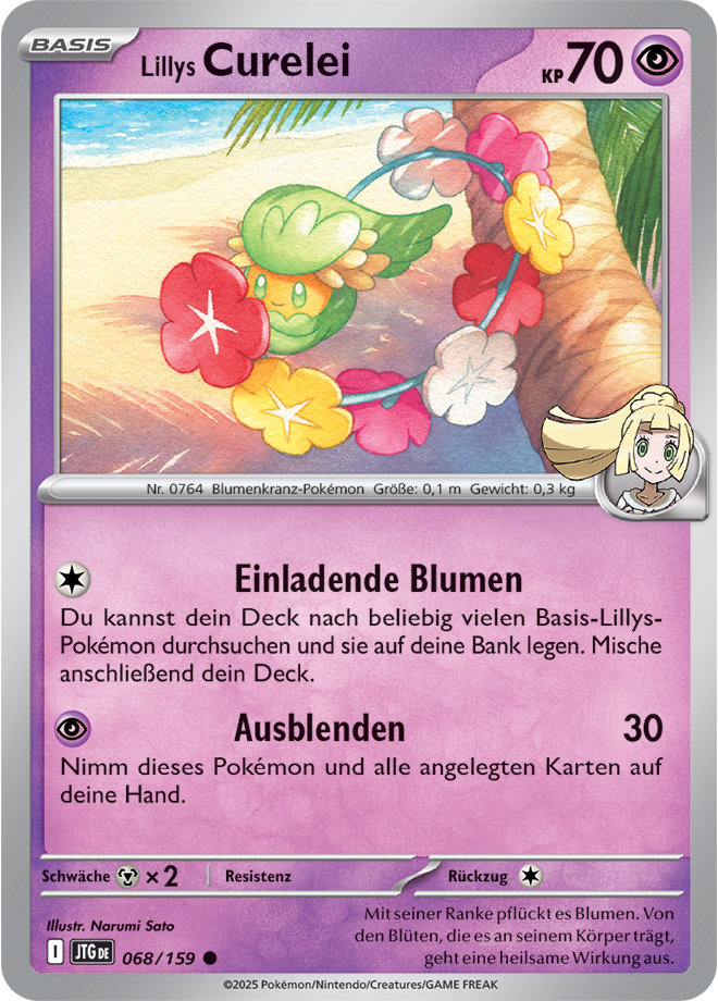 Pokemon - Reisegefährten  -Lillys Curelei 068/159 (DEUTSCH)           