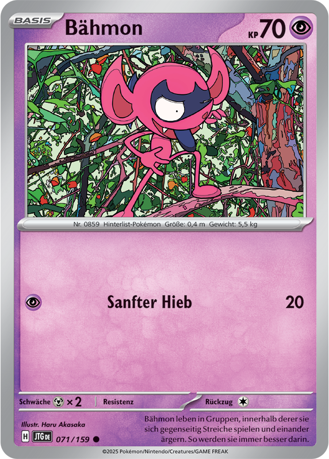 Pokemon - Reisegefährten  - Bähmon 071/159 (DEUTSCH)            