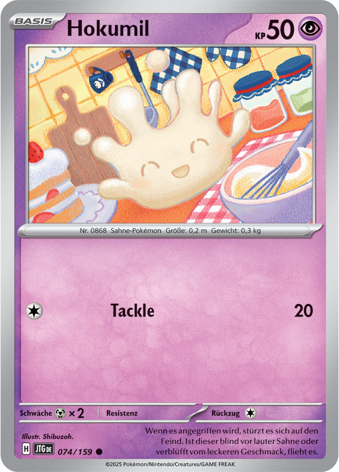 Pokemon - Reisegefährten  - Hokumil 074/159 (DEUTSCH)             
