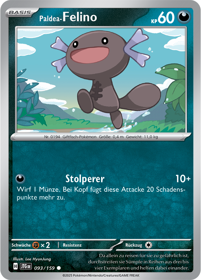 Pokemon - Reisegefährten  - Paldea-Felino 093/159 (DEUTSCH)                