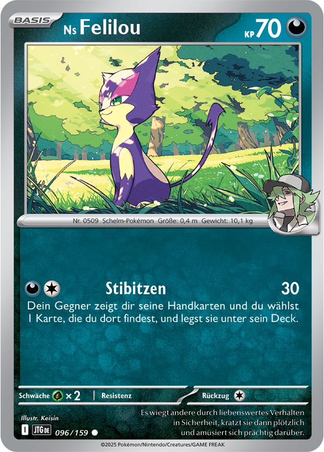 Pokemon - Reisegefährten  - Ns Felilou 096/159  (DEUTSCH)                