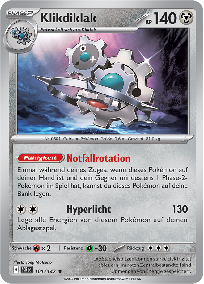 Pokemon - Stellarkrone  - Klikdiklak 101/142 Holo (DEUTSCH)                                                    