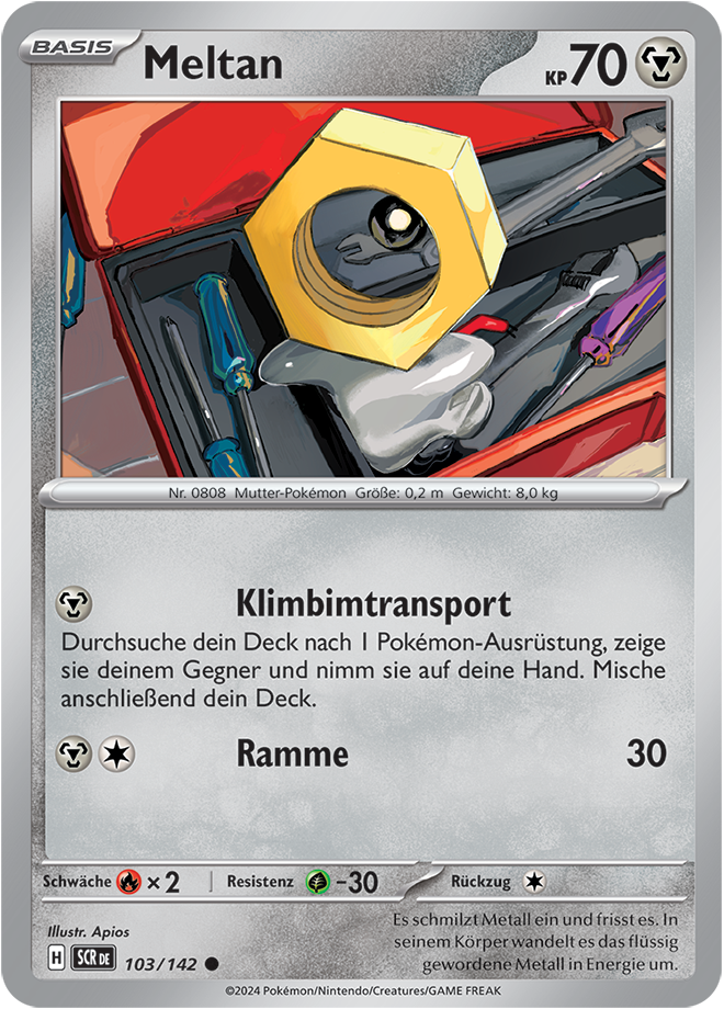 Pokemon - Stellarkrone  - Meltan 103/142 (DEUTSCH)                                                     