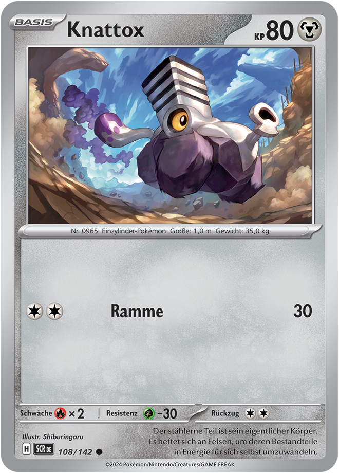 Pokemon - Stellarkrone  - Knattox 108/142 Holo (DEUTSCH)                                                      