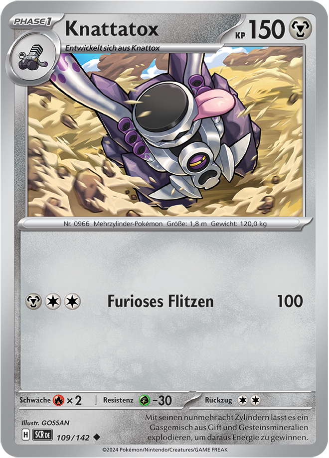 Pokemon - Stellarkrone  - Knattatox 109/142 Holo (DEUTSCH)                                                      