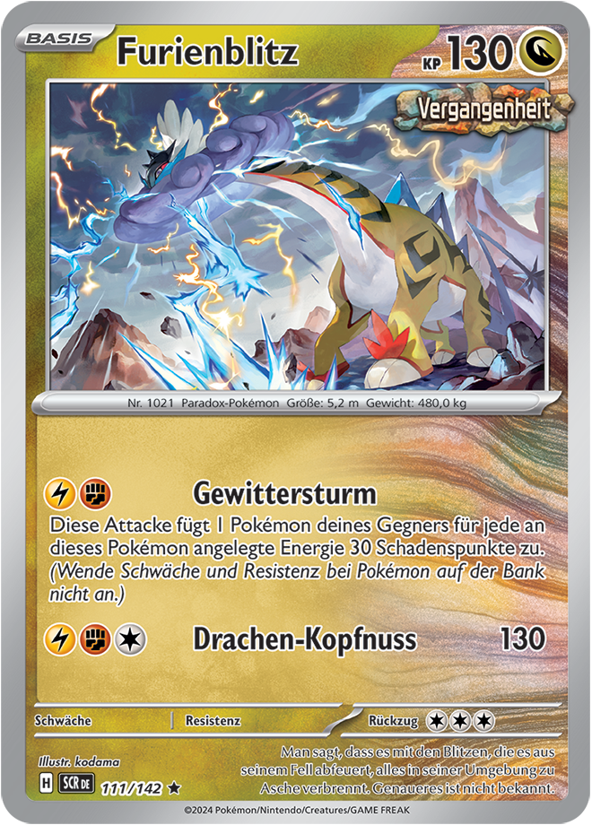 Pokemon - Stellarkrone  - Furienblitz 111/142 Holo (DEUTSCH)                                                      