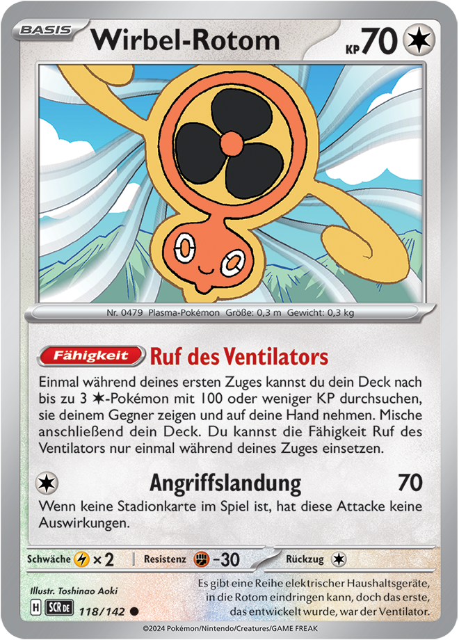 Pokemon - Stellarkrone  - Wirbel-Rotom  118/142 (DEUTSCH)                                                          