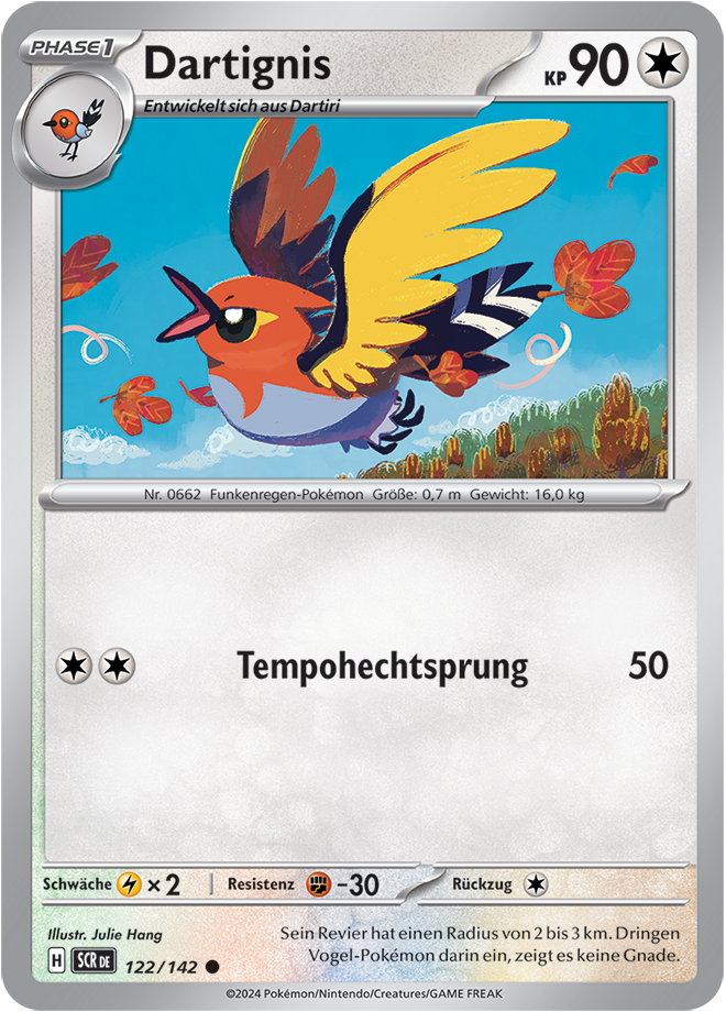 Pokemon - Stellarkrone  - Dartignis 122/142 (DEUTSCH)                                                           