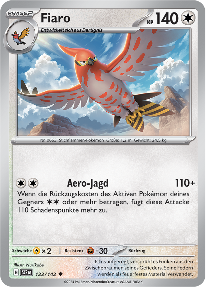 Pokemon - Stellarkrone  - Fiaro 123/142 (DEUTSCH)                                                           