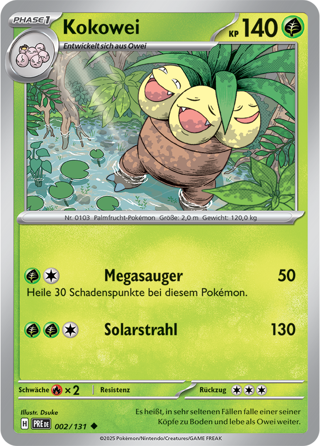 Pokemon - Primatische Entwicklungen - Kokowei 002/131 (DEUTSCH)                                                                 