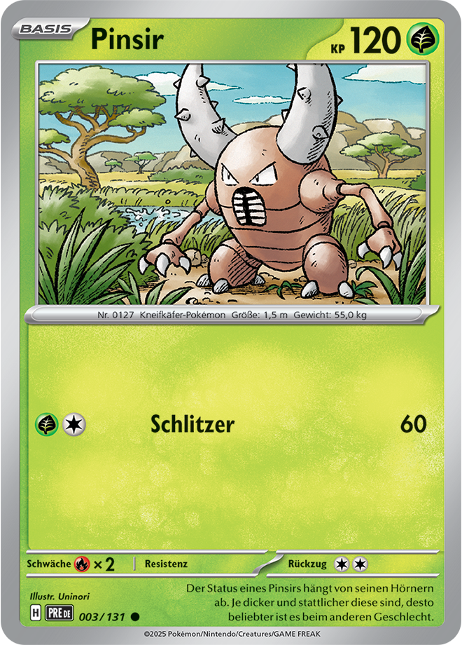 Pokemon - Primatische Entwicklungen - Pinsir 003/131 (DEUTSCH)                                                                 
