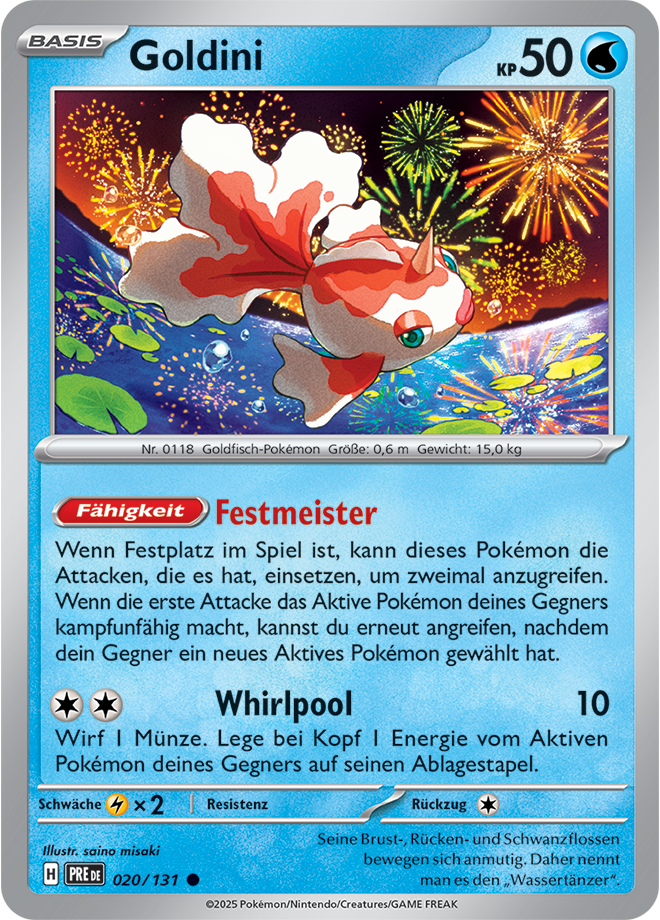 Pokemon - Primatische Entwicklungen - Goldini 020/131 (DEUTSCH)                                                               