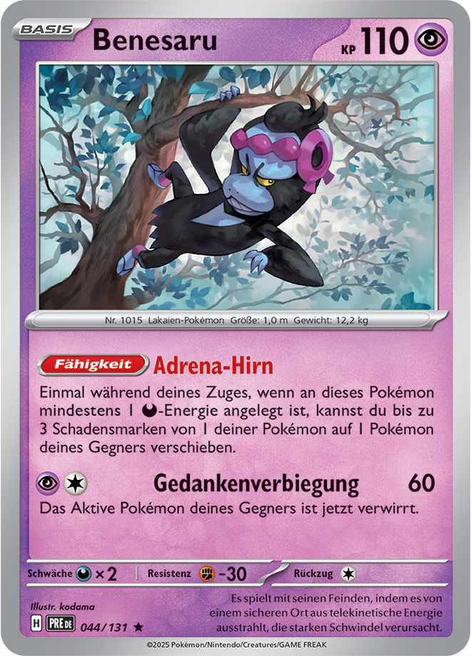 Pokemon - Primatische Entwicklungen - Benesaru 044/131 Holo  (DEUTSCH)                           