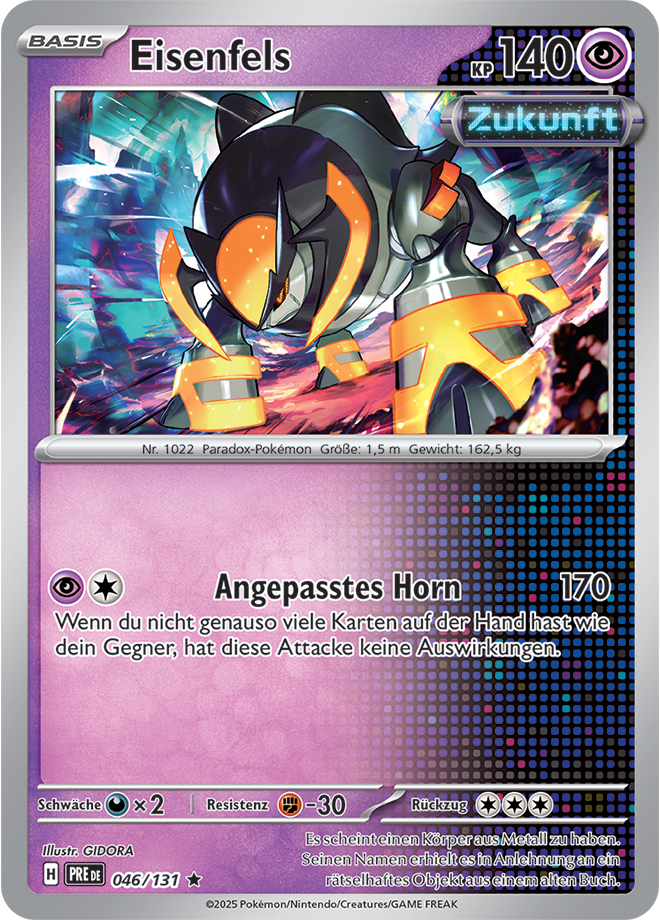 Pokemon - Primatische Entwicklungen - Eisenfels 046/131 Holo  (DEUTSCH)                          