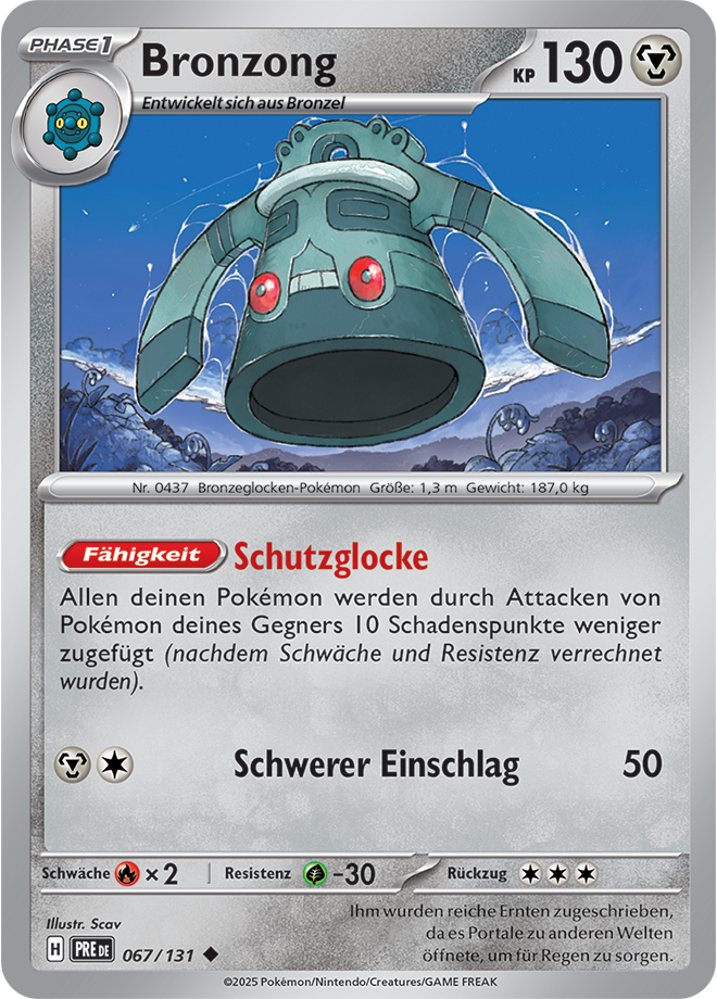 Pokemon - Primatische Entwicklungen - Bronzong 067/131  (DEUTSCH)                              