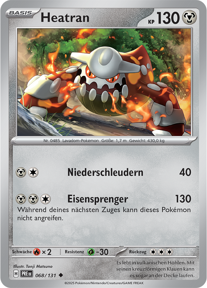 Pokemon - Primatische Entwicklungen - Heatran 068/131  (DEUTSCH)                         