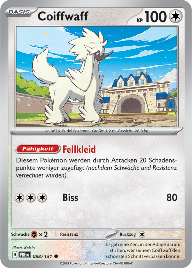 Pokemon - Primatische Entwicklungen - Coiffwaff  088/131 (DEUTSCH)                                    