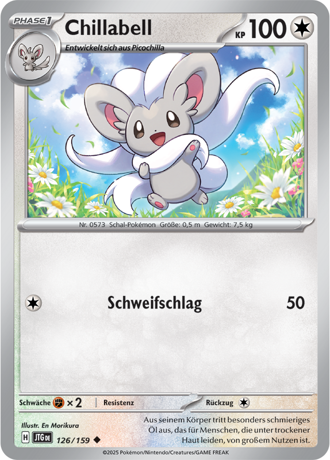 Pokemon - Reisegefährten  - Chillabell 126/159  (DEUTSCH)                          