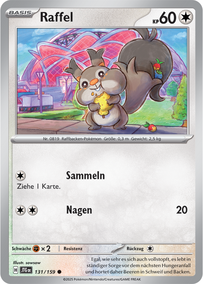Pokemon - Reisegefährten  - Raffel 131/159 (DEUTSCH)                          
