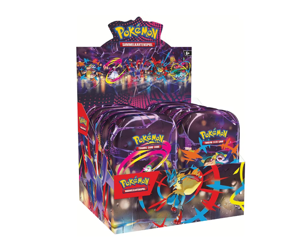 Pokémon TCG - Karmesin & Purpur Mega Helden Mini Tin Display - Deutsch