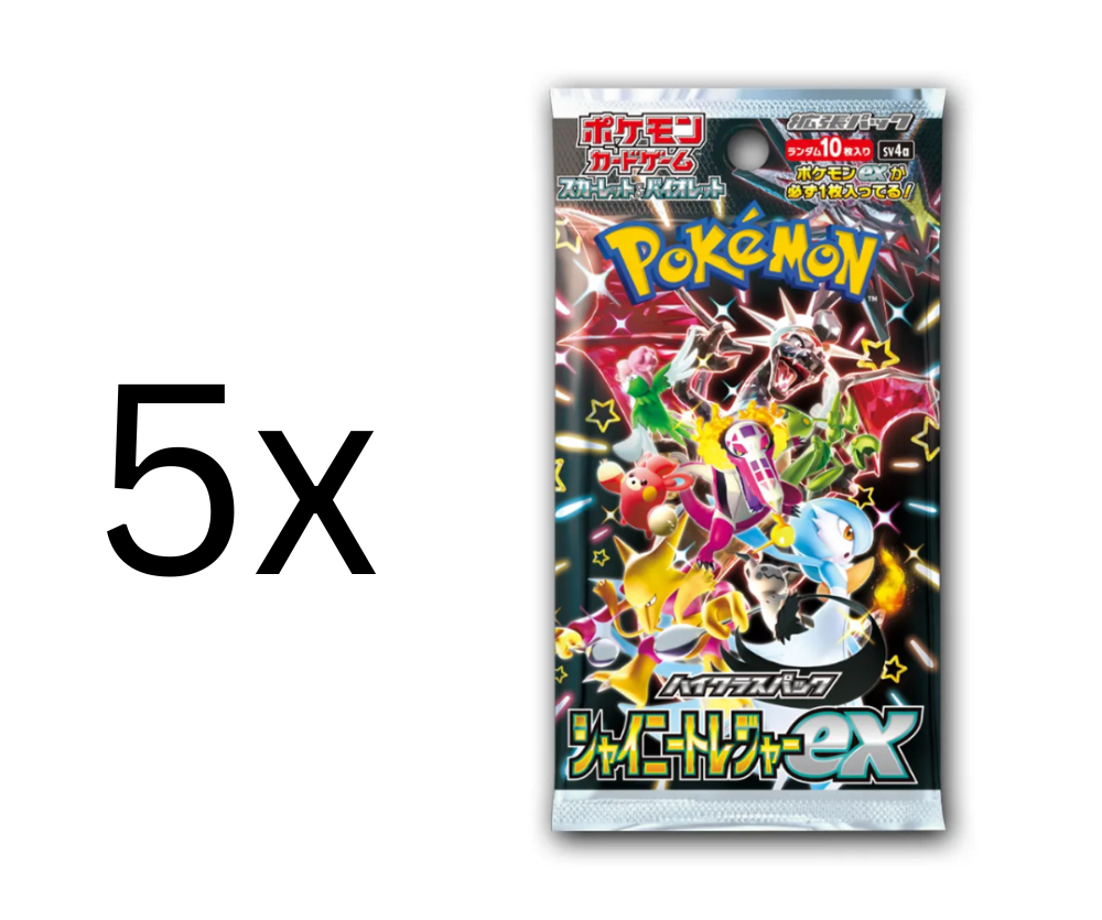 Pokemon - 5x Shiny Treasure Booster  - Japanisch  