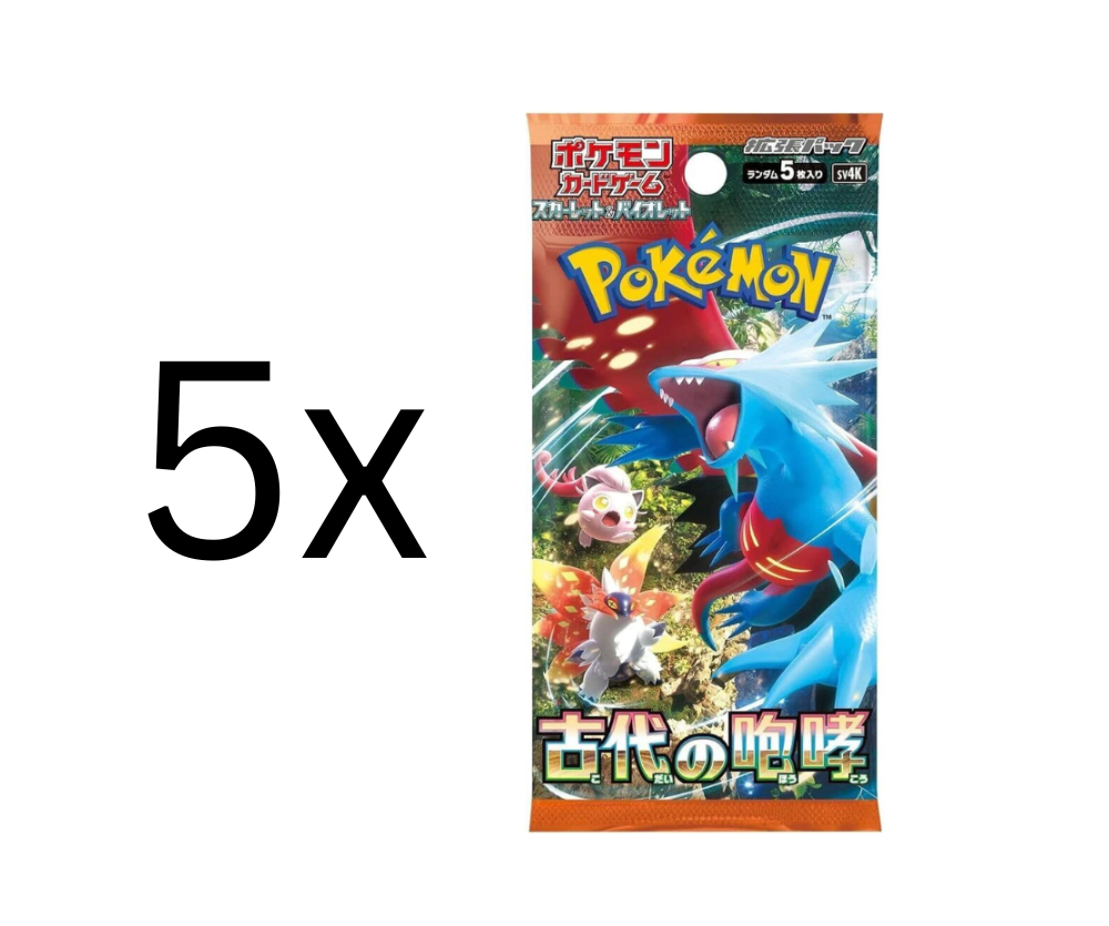 Pokemon - 5x Ancient Roar Booster  - Japanisch    
