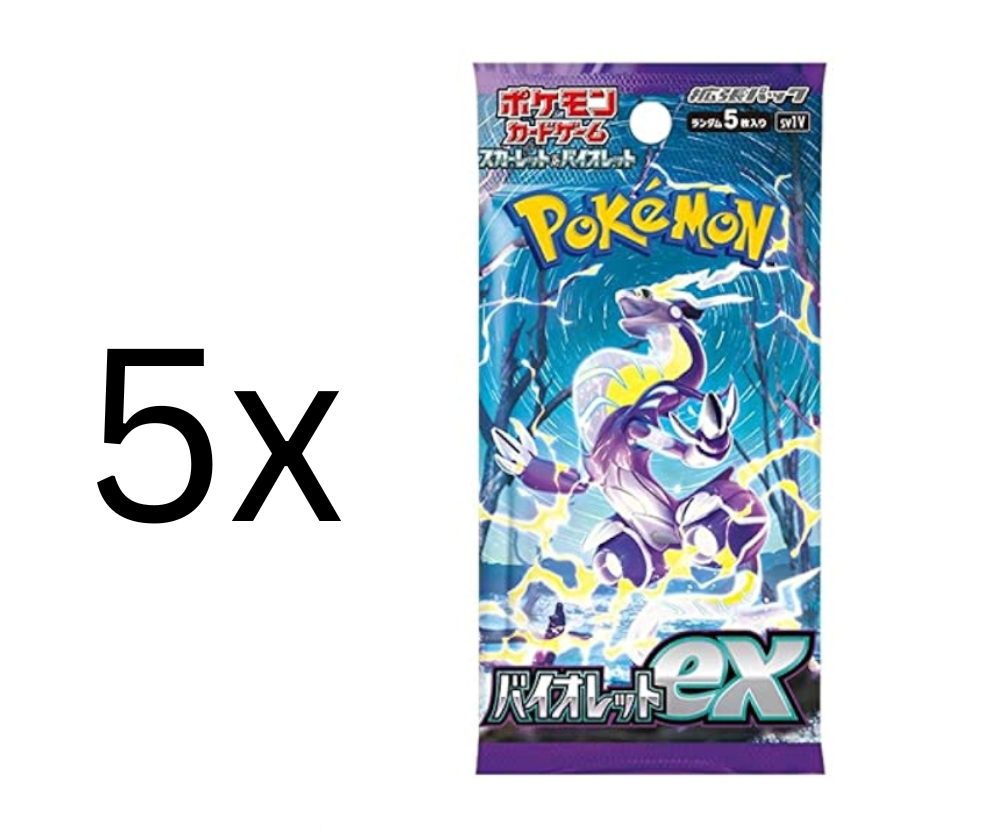 Pokemon - 5x Violet Ex  Booster  - Japanisch  