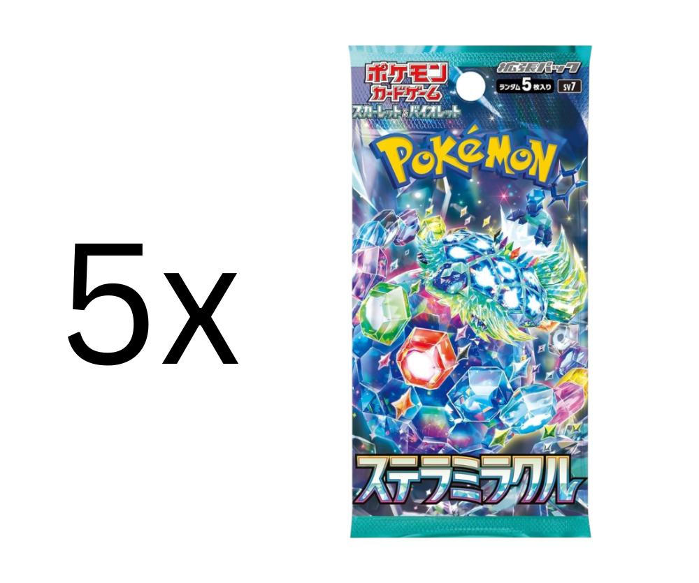 Pokemon - 5x Stellar Miracle Booster  - Japanisch  