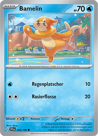 Pokemon - Karmesin und Purpur - Bamelin - Reverse Holo 046/198 (DEUTSCH) 