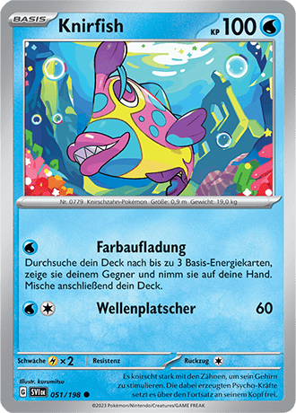 Pokemon - Karmesin und Purpur - Knirfish - Reverse Holo 051/198 (DEUTSCH)