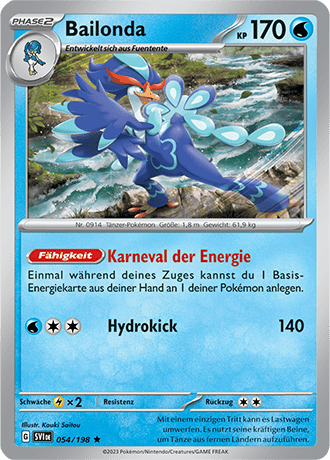 Pokemon - Karmesin und Purpur - Bailonda - Reverse Holo 054/198 (DEUTSCH) 
