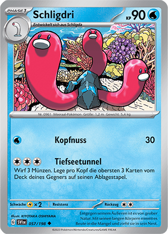 Pokemon - Karmesin und Purpur - Schligdri - Reverse Holo 057/198 (DEUTSCH) 