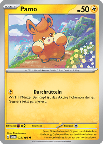 Pokemon - Karmesin und Purpur - Pamo - Reverse Holo 073/198 (DEUTSCH) 