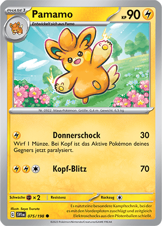 Pokemon - Karmesin und Purpur - Pamamo - Reverse Holo 075/198 (DEUTSCH)
