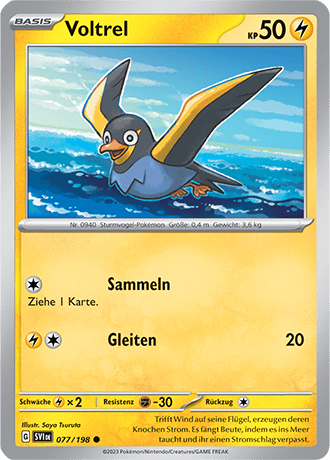 Pokemon - Karmesin und Purpur - Voltrel - Reverse Holo 077/198 (DEUTSCH) 